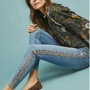 Joe's Leopard Track Stripe Jeans sz 28